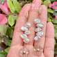 Keshi Pearls & Quartz Earrings