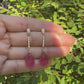 Pink Quartz Gold Earrings