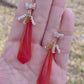 Amber Chalcedony Earrings