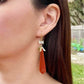 Amber Chalcedony Earrings