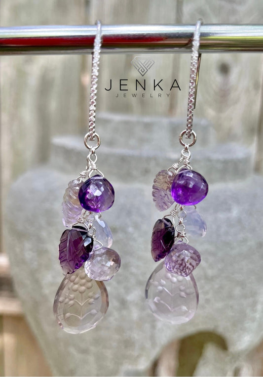 Amethyst Rain Earrings