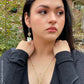Baroque Pearl with Emerald & Opal Earrings