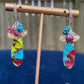Turquoise and Sapphire Earrings