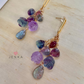 Fluorite & Labradorite Earrings