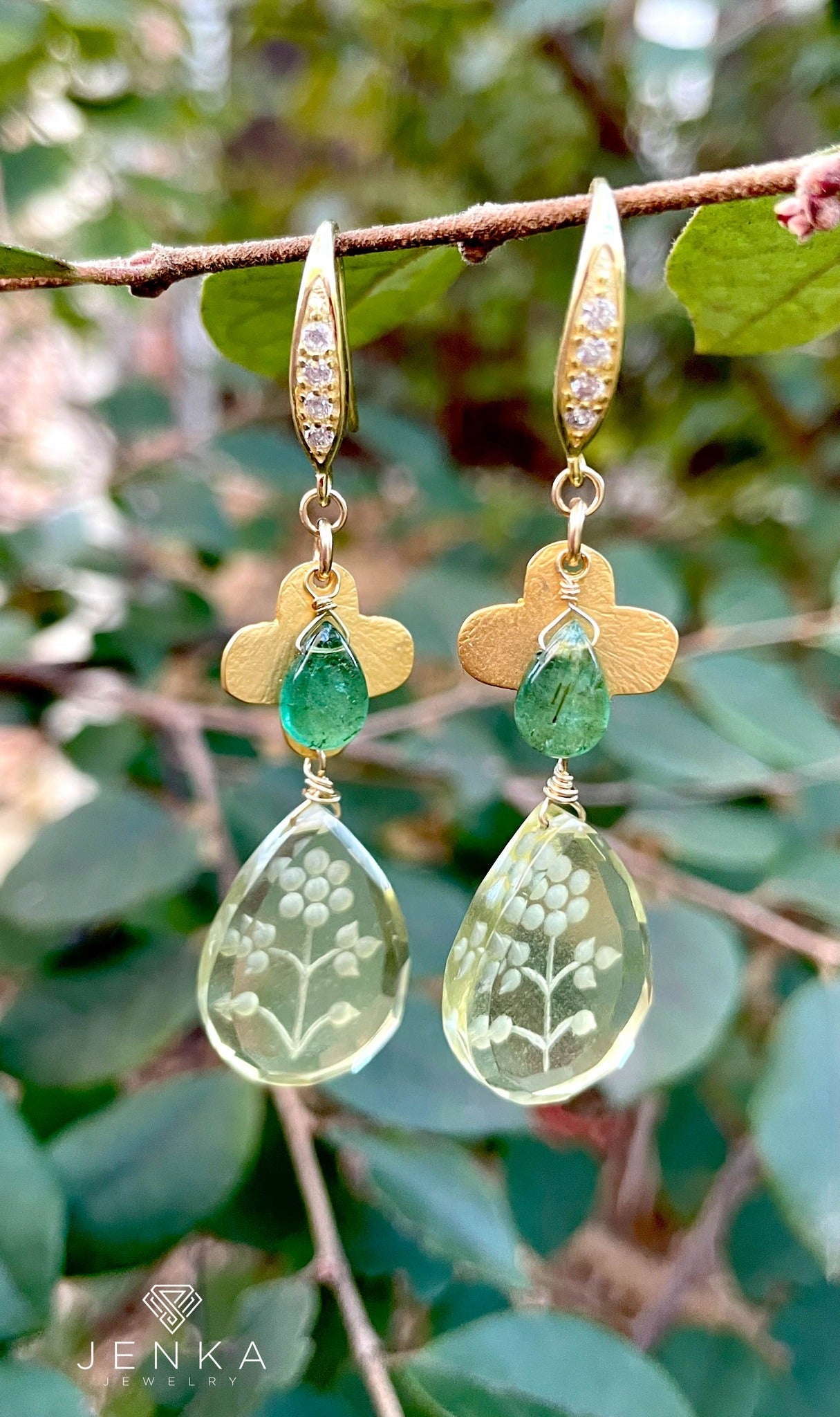 Lemon Quartz Earrings