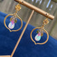 Opal and Tourmaline Earrings