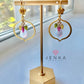 Opal and Tourmaline Earrings