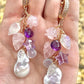Baroque Pearls & Gemstone Garden Earrings