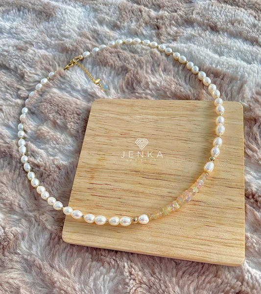 Opal & Pearl Necklace