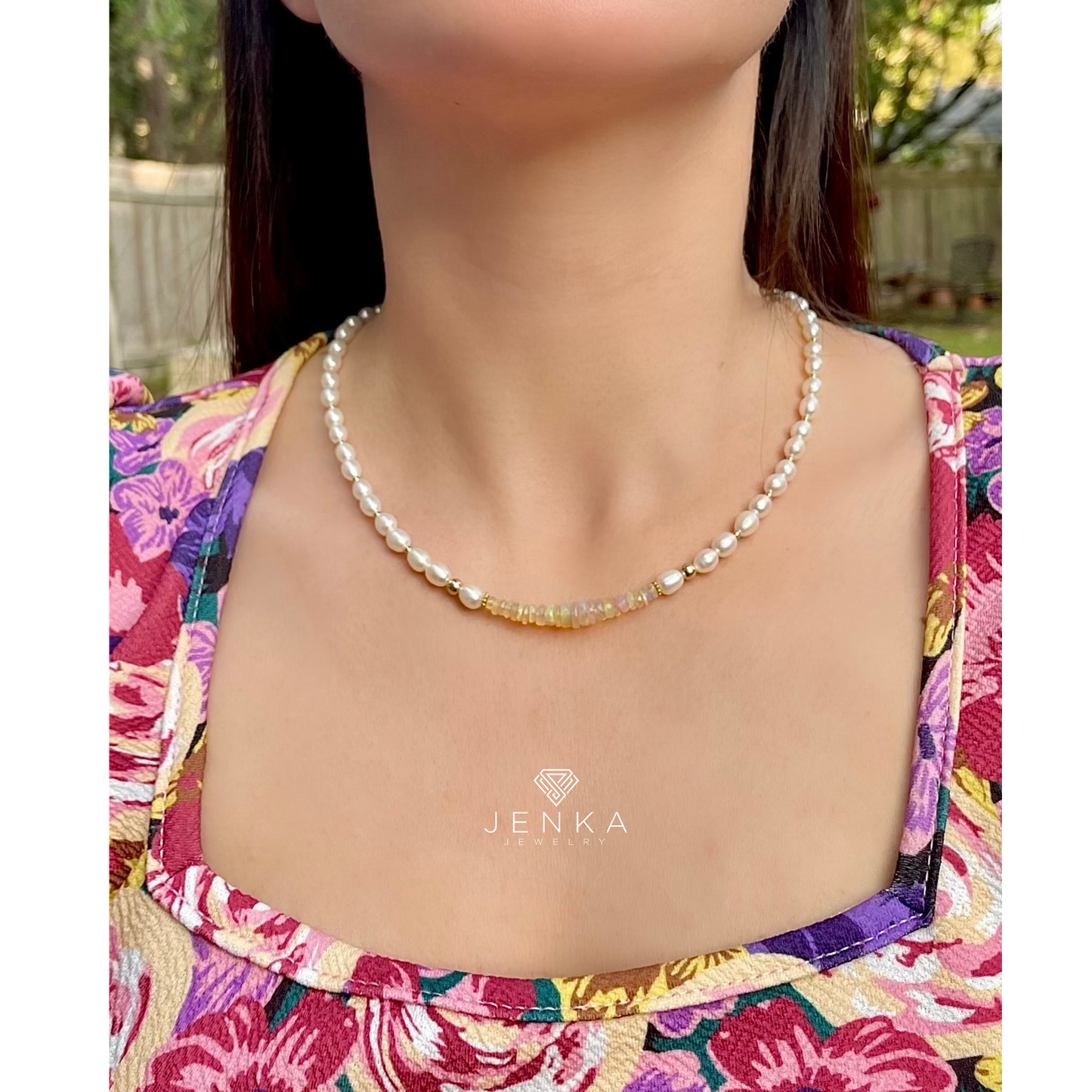 Opal & Pearl Necklace