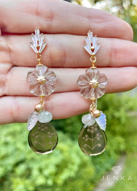 Smoke Quartz  Earrings